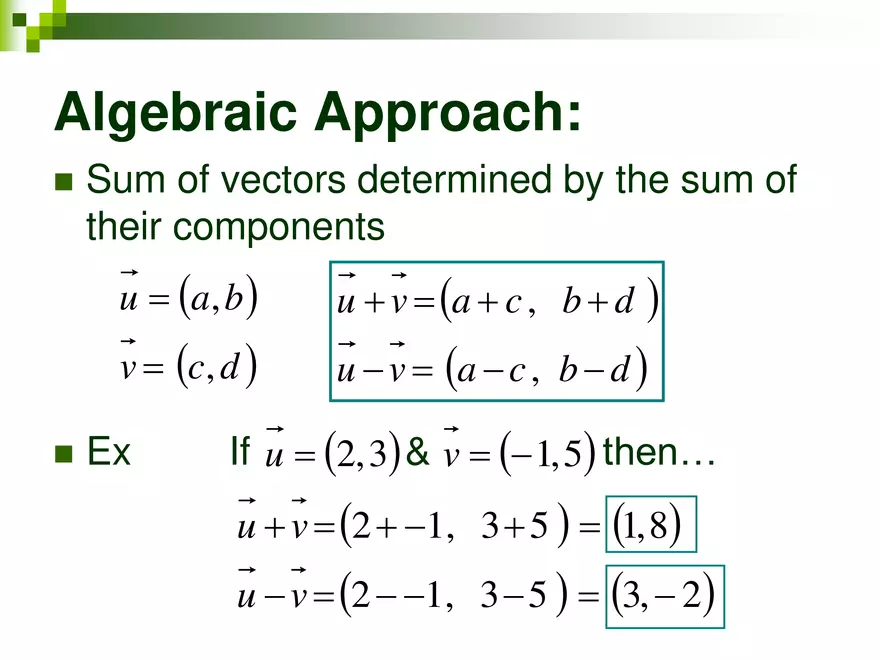 6.03 - Adding Subtracting Vectors - Page 5
