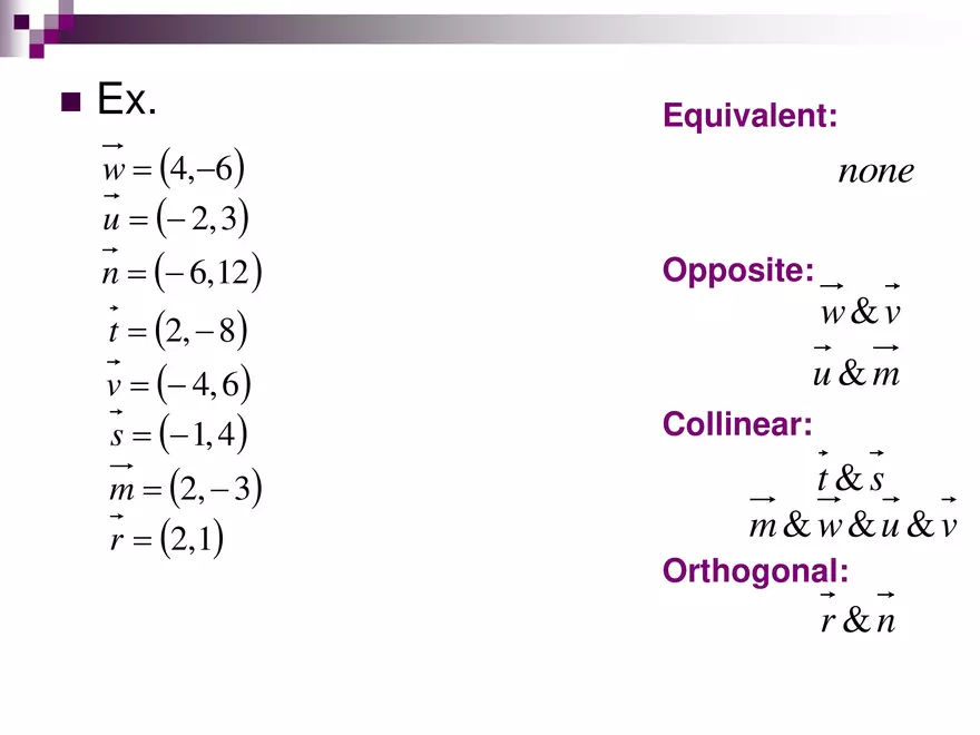 6.02 - Relations btw Vectors - Page 8