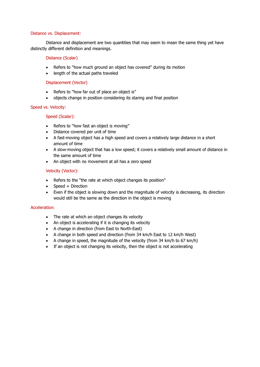 Kinematics - Lecture Note - Page 2