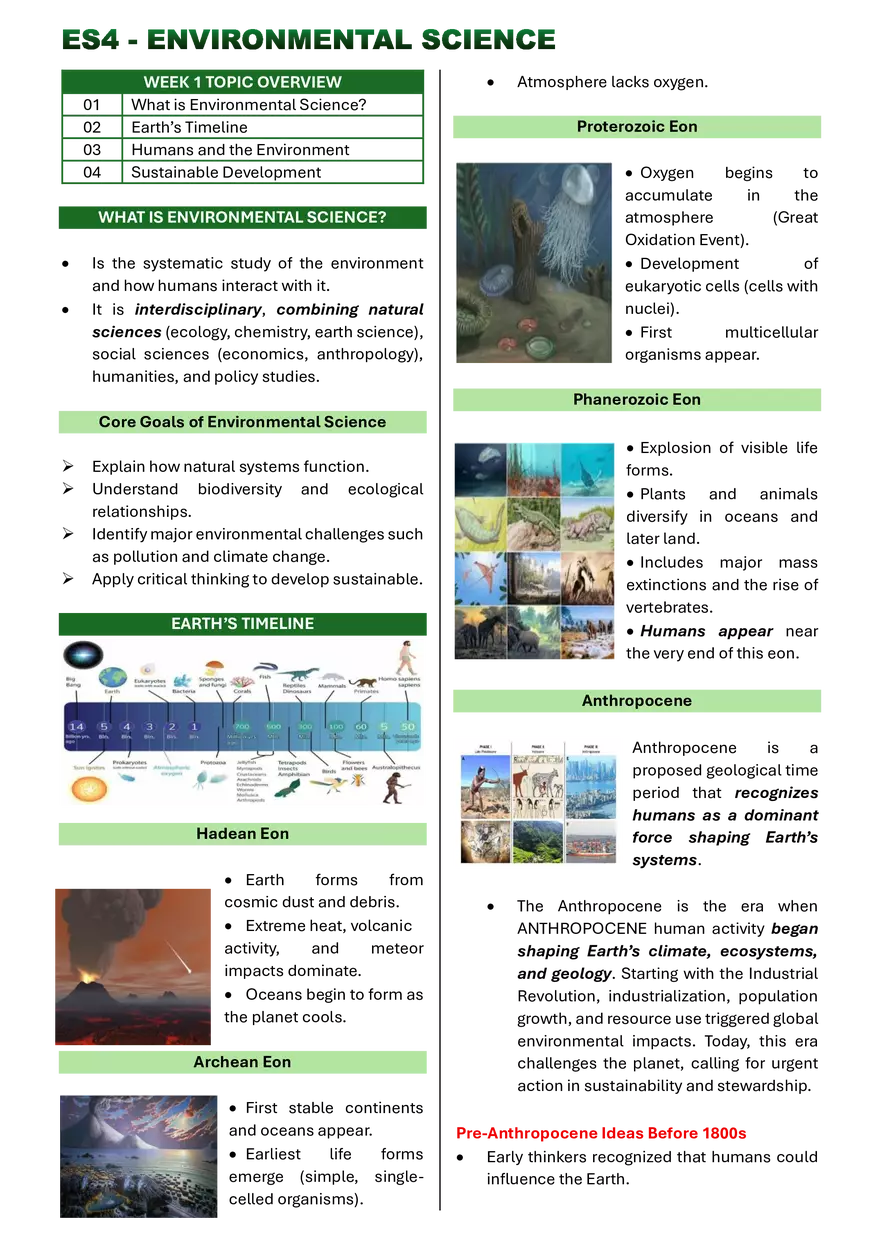Environmental Science - Page 1