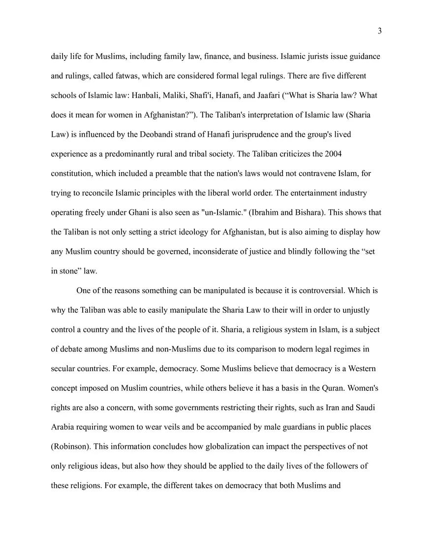Gender Inequality in Afghanistan Research Paper - Page 3