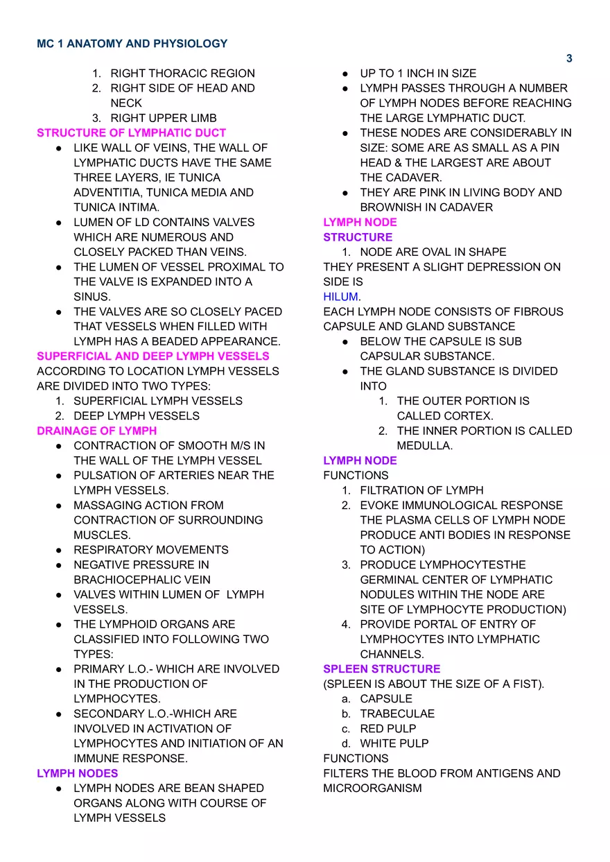 Mc 1 Lymphatic System - Page 3