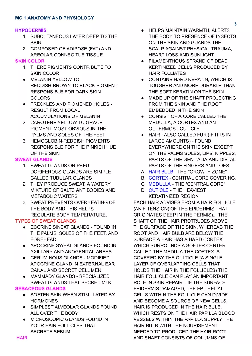 MC 1 Integumentary - Page 3
