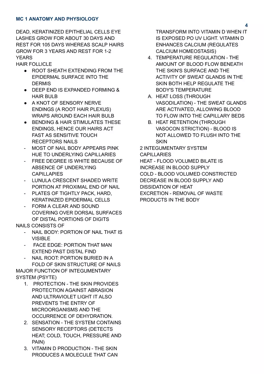 MC 1 Integumentary - Page 4