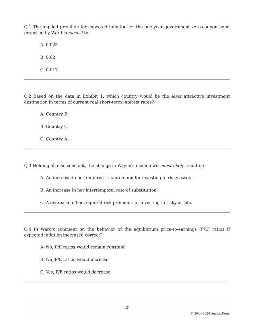 Mock Questions - Mock Exam 2025 #2- First Session - Page 101
