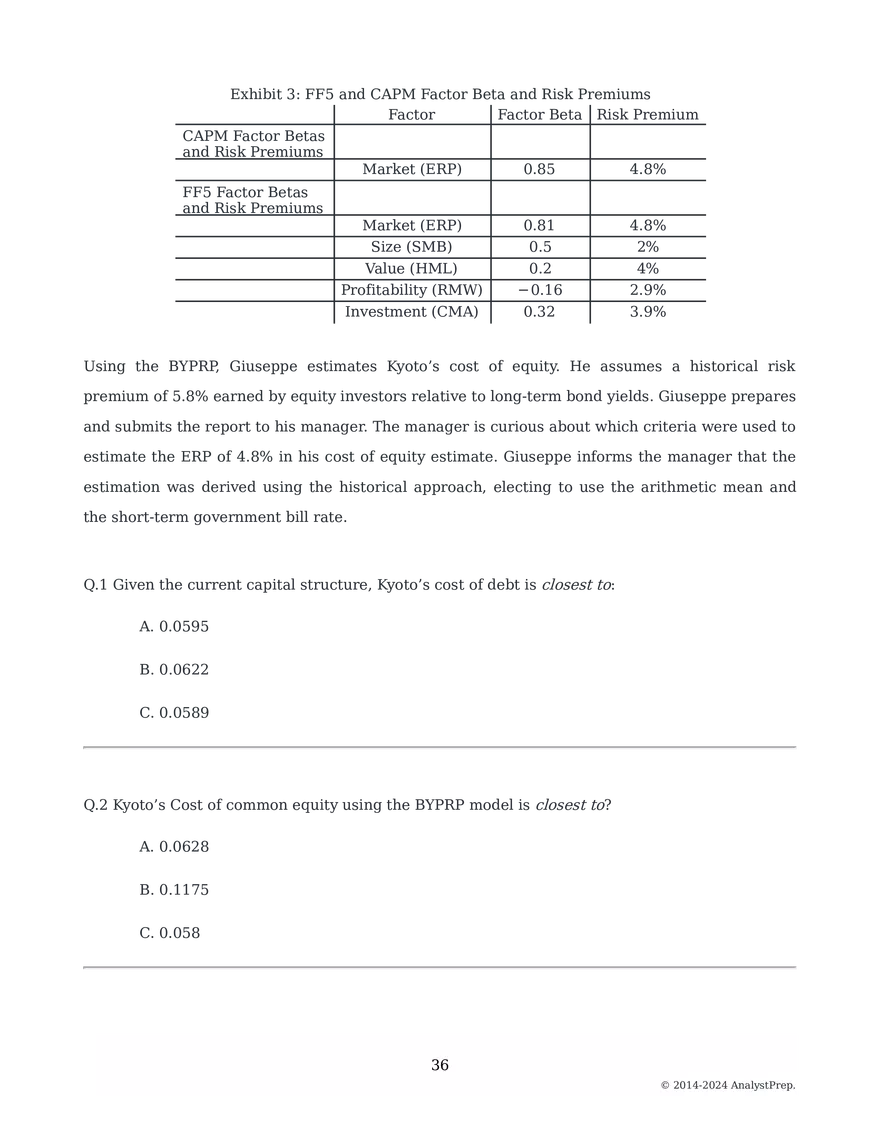 Mock Questions - Mock Exam 2025 #2- First Session - Page 113