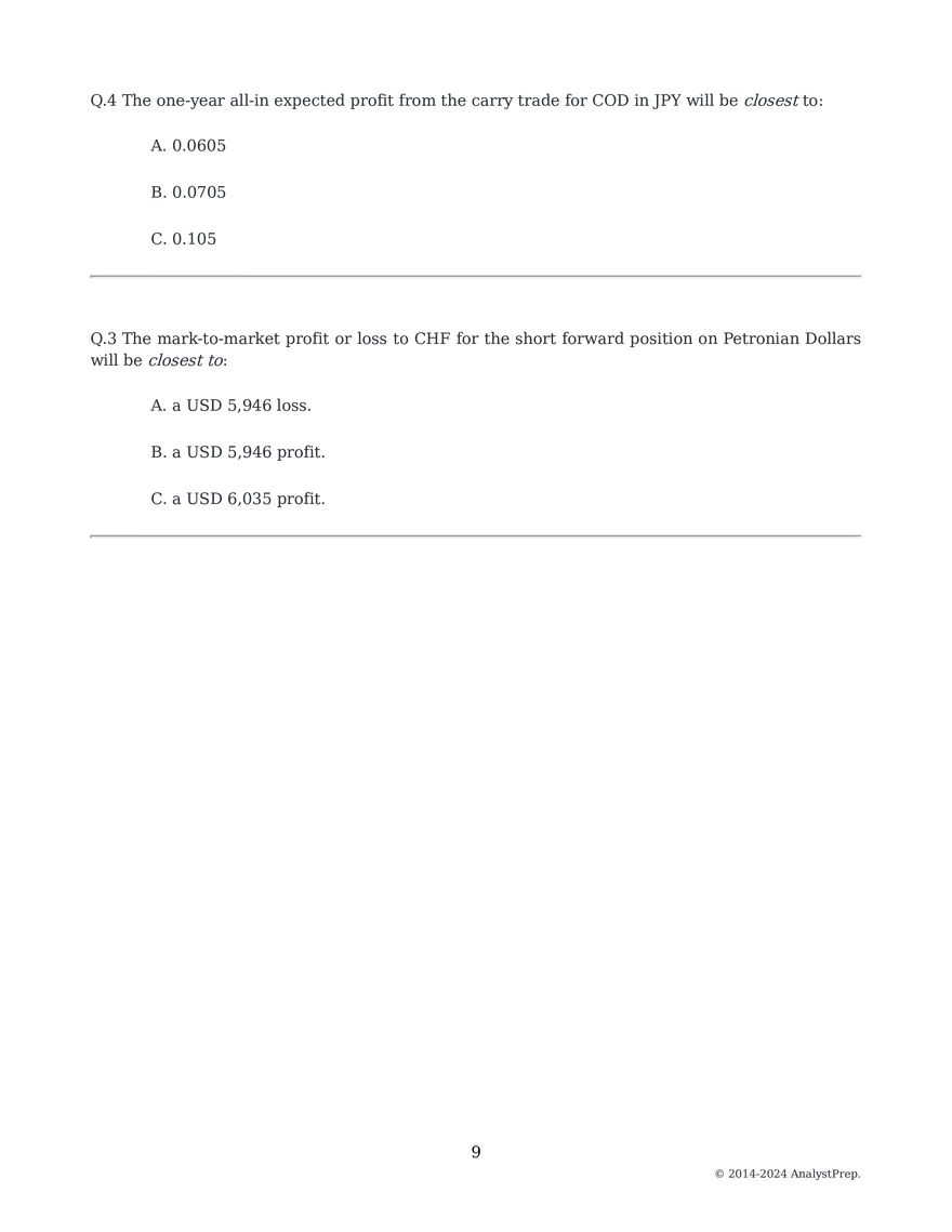Mock Questions - Mock Exam 2025 #2- First Session - Page 119