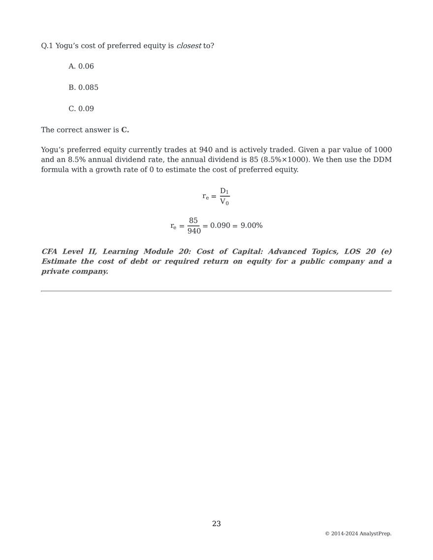 Mock Questions - Mock Exam 2025 #2- First Session - Page 139