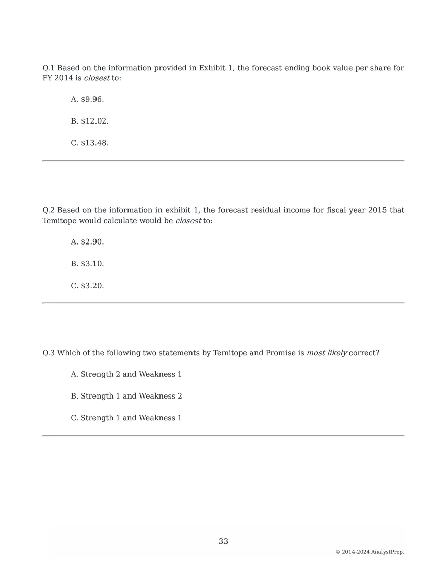 Mock Questions - Mock Exam 2025 #2- First Session - Page 67