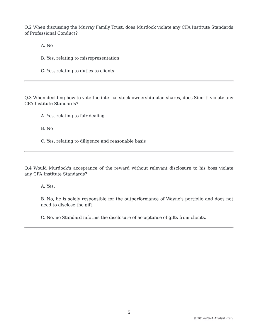 Mock Questions - Mock Exam 2025 #2- First Session - Page 79