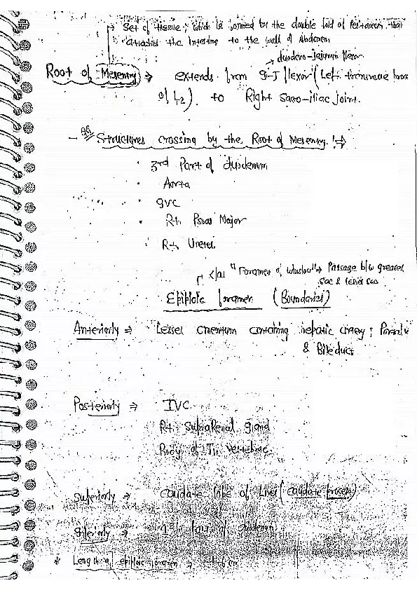 Peritoneum Textbook Notes - Page 2
