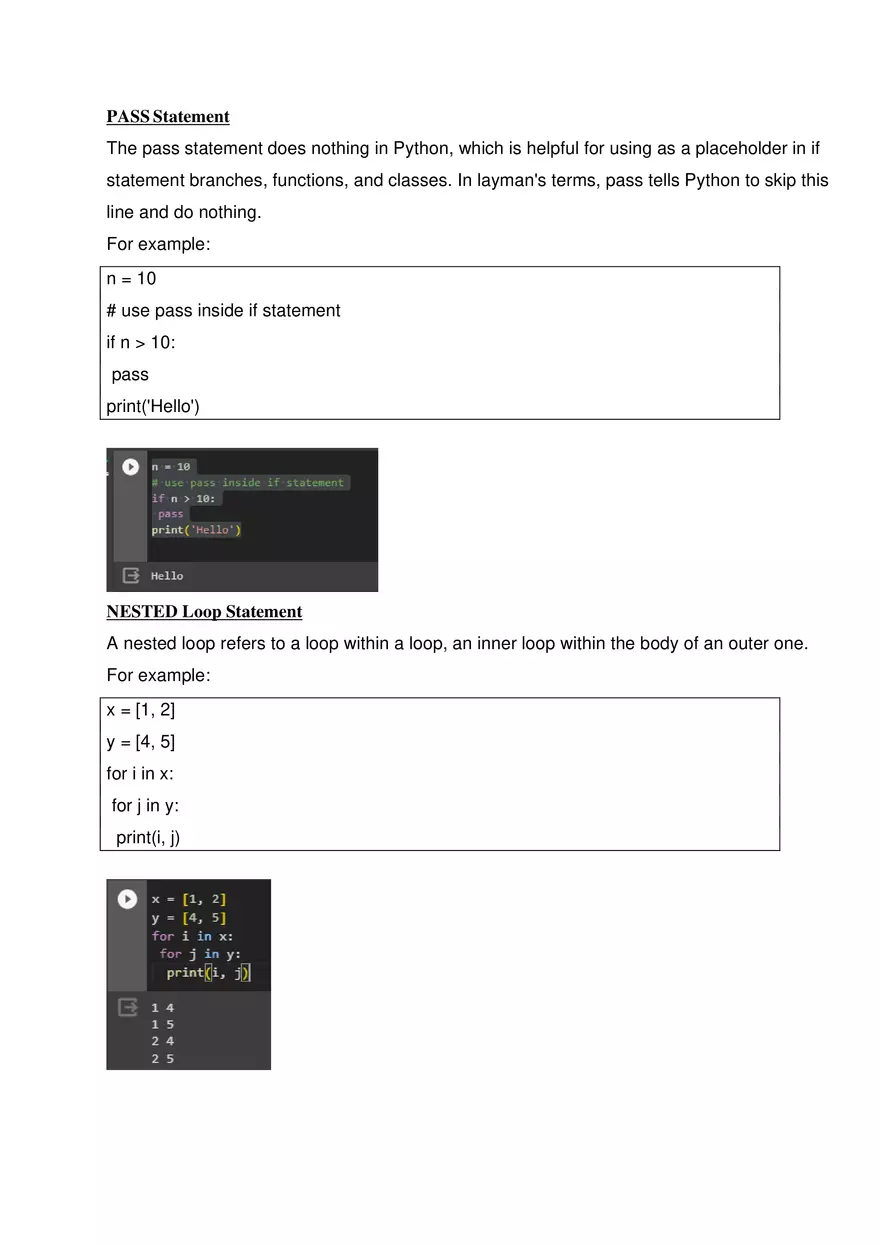 Flow Control with Iteration (Break, Continue, Pass, Nested Loop) - Page 3