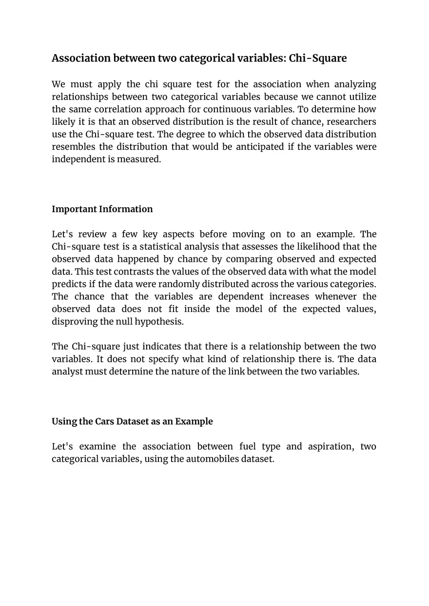Chi-Square Test: Uncovering Relationships in Categorical Data - Page 1