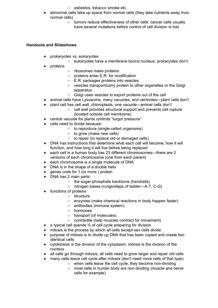 Academic Science Biology Cells, Genes, and Cancer - Page 8