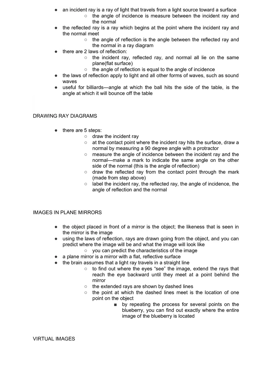 Academic Science Physics - Type of Lights and Mirrors - Page 7
