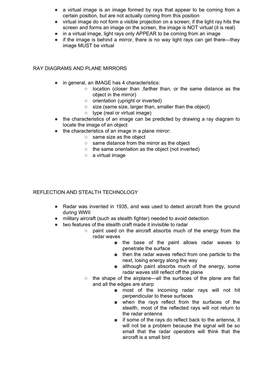Academic Science Physics - Type of Lights and Mirrors - Page 8