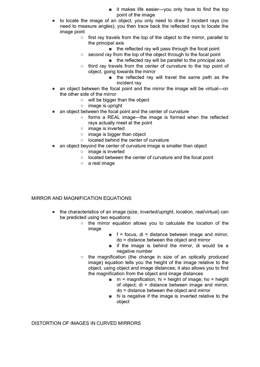 Academic Science Physics - Type of Lights and Mirrors - Page 10