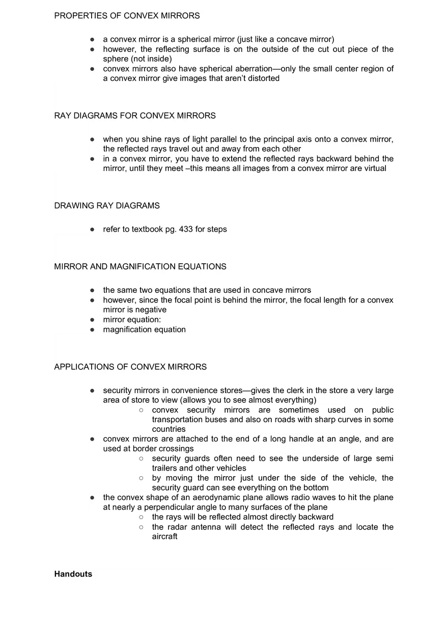 Academic Science Physics - Type of Lights and Mirrors - Page 12