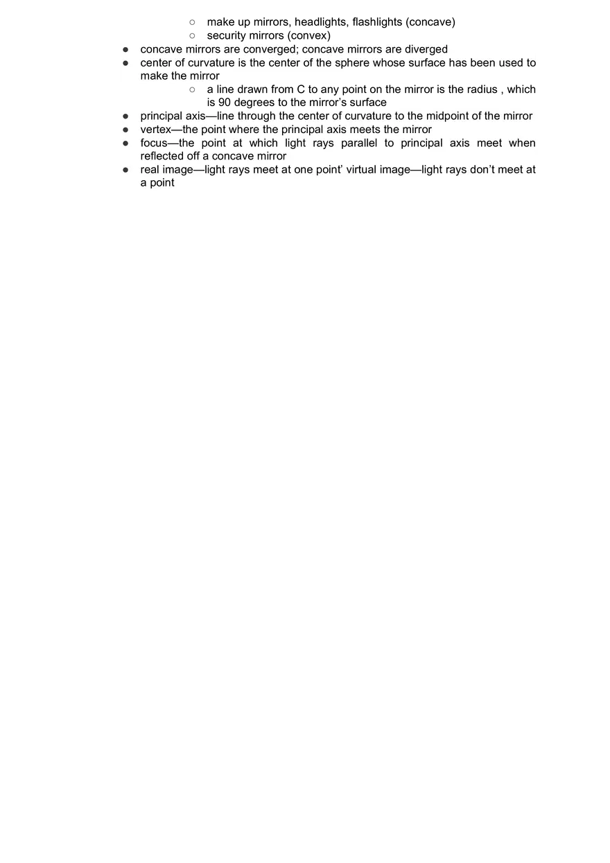 Academic Science Physics - Type of Lights and Mirrors - Page 4