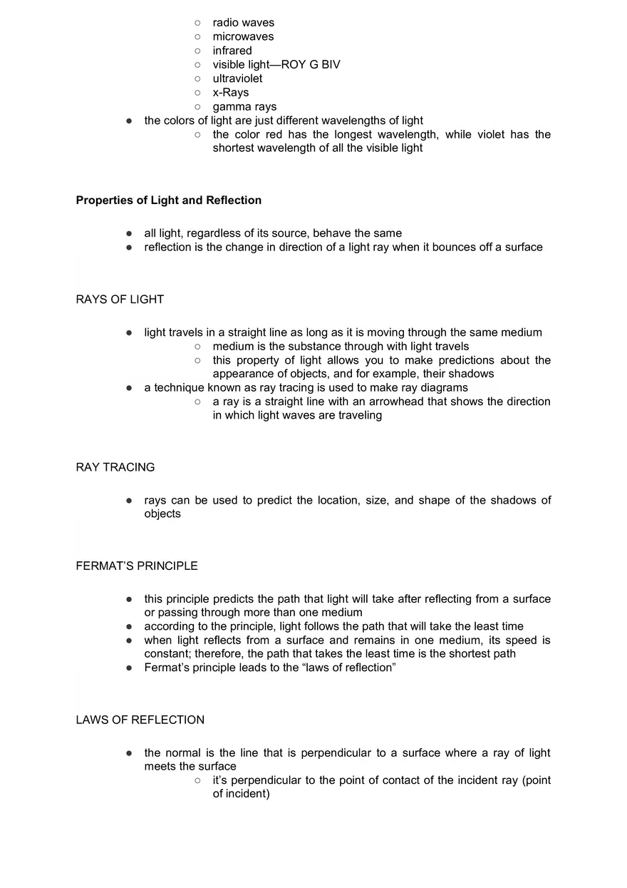Academic Science Physics - Type of Lights and Mirrors - Page 6