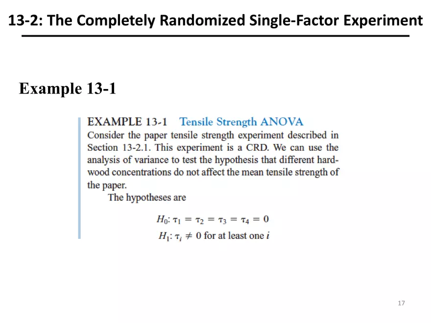 Designing Engineering Experiments. Randomized Single-Factor Experiments - Page 7
