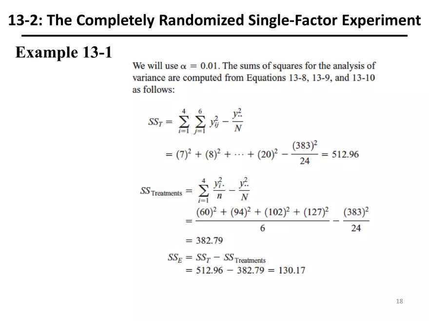 Designing Engineering Experiments. Randomized Single-Factor Experiments - Page 8
