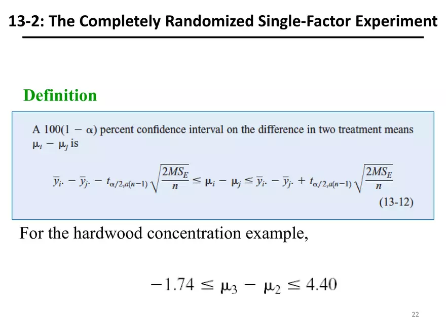 Designing Engineering Experiments. Randomized Single-Factor Experiments - Page 12