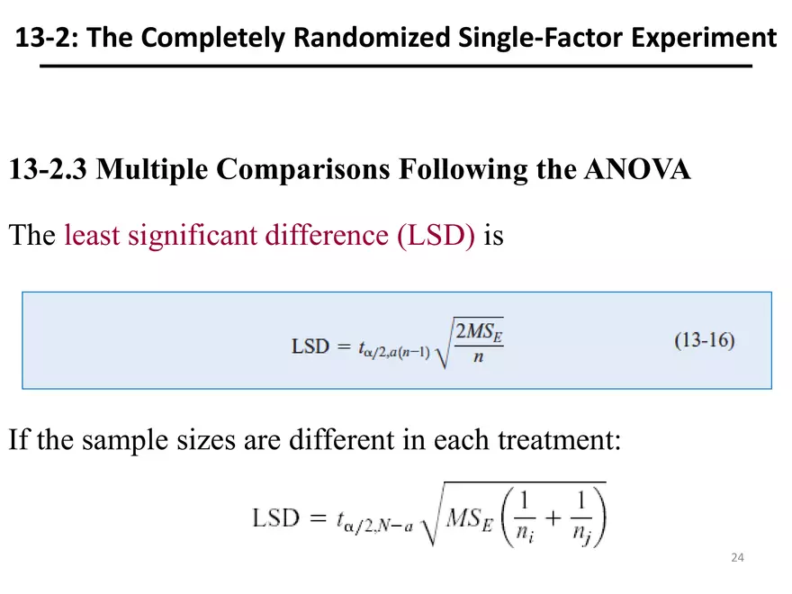 Designing Engineering Experiments. Randomized Single-Factor Experiments - Page 15