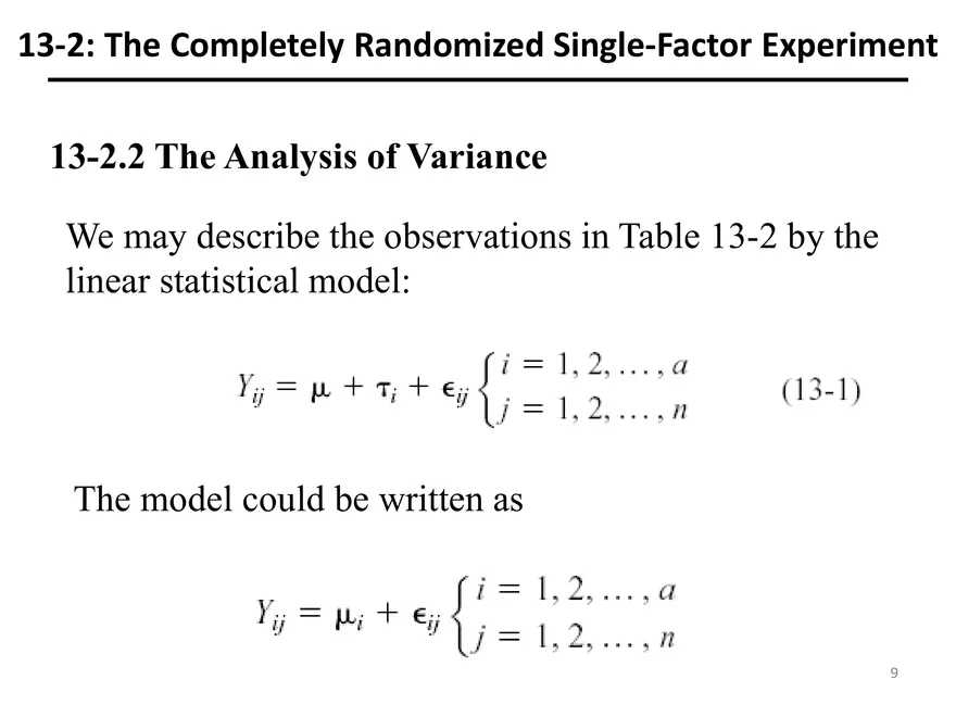 Designing Engineering Experiments. Randomized Single-Factor Experiments - Page 26