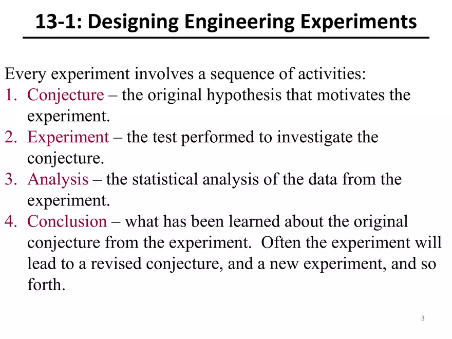 Designing Engineering Experiments. Randomized Single-Factor Experiments - Page 1