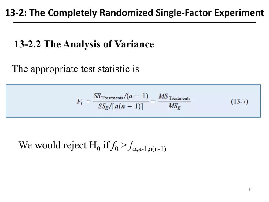 Designing Engineering Experiments. Randomized Single-Factor Experiments - Page 4