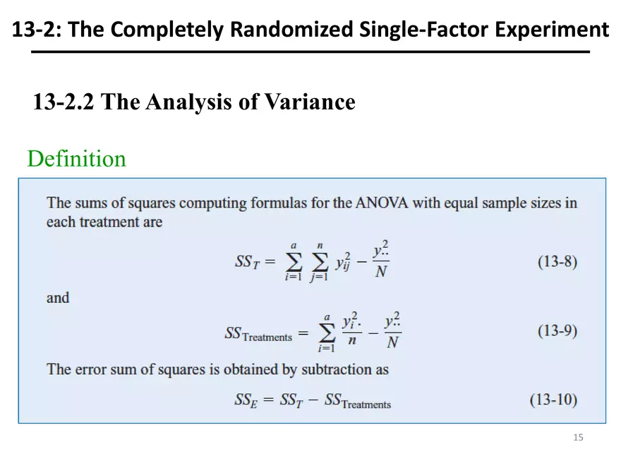 Designing Engineering Experiments. Randomized Single-Factor Experiments - Page 5