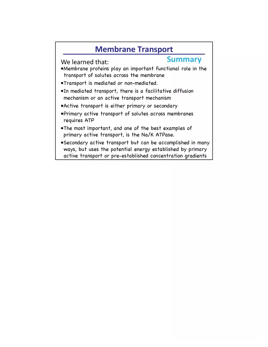Membrane Active Transport - Page 13