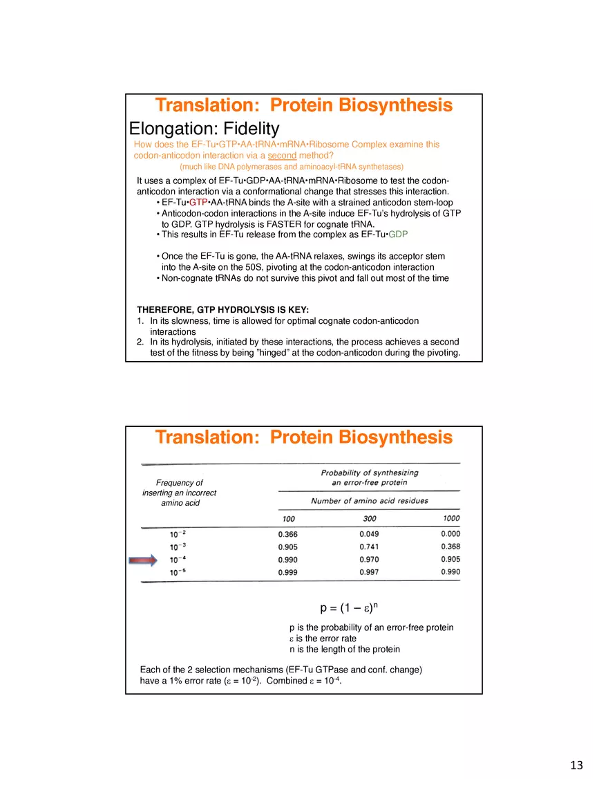 Nucleic Acids Translation tRNA and Protein Biosynthesis - Page 5