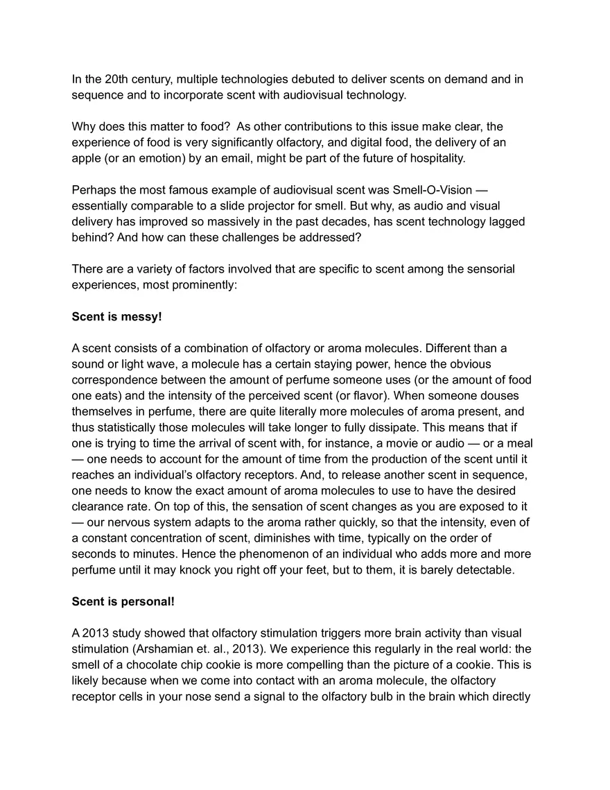 Digitizing Food by Digitizing Scent - Page 3