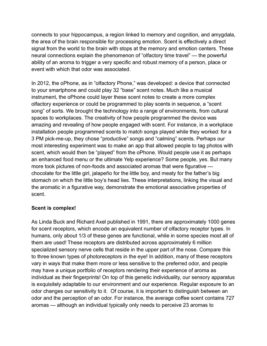 Digitizing Food by Digitizing Scent - Page 4