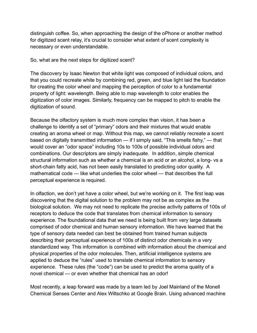 Digitizing Food by Digitizing Scent - Page 5