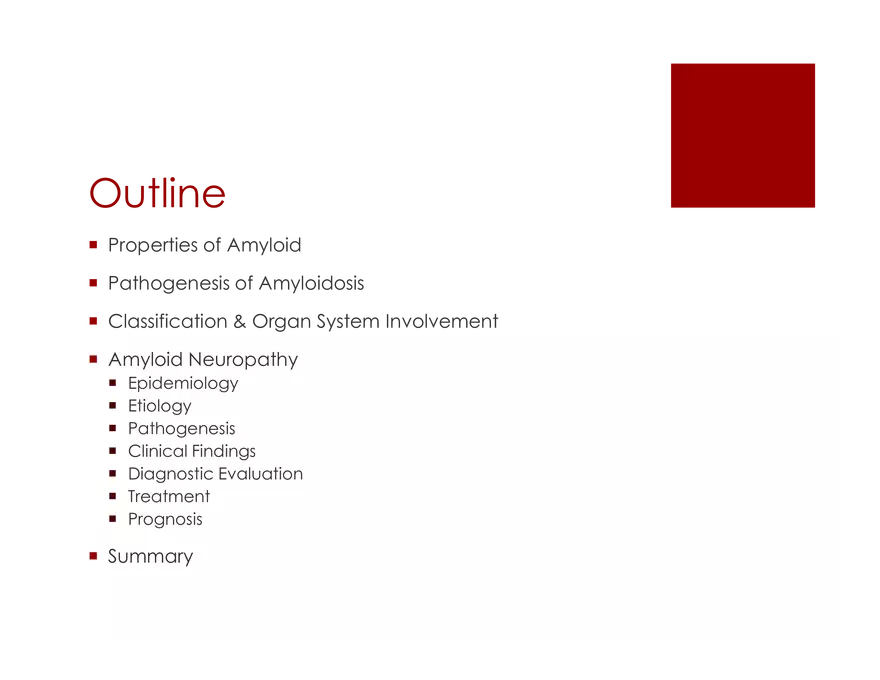 Amyloid Neuropathy Lecture Part 1 - Page 14