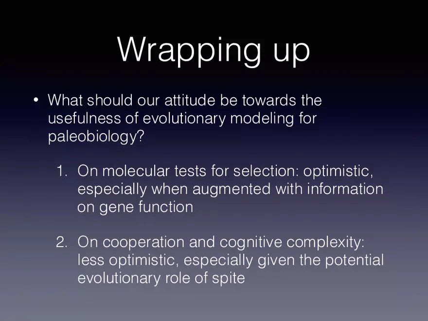 Exploring the Complicated Role of Evolutionary Modeling Help versus Harm - Page 8