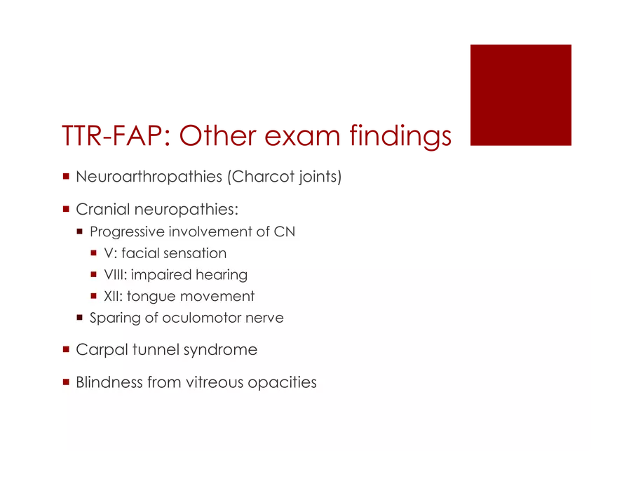 Amyloid Neuropathy Lecture Part 2 - Page 6