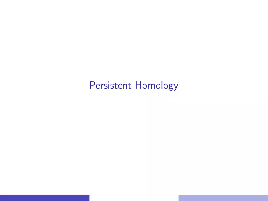 Persistent Homology Lecture - Page 1