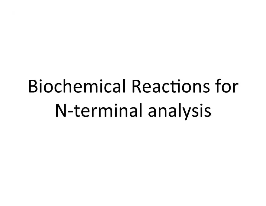 Reagents for Protein Sequence Determination - Page 4