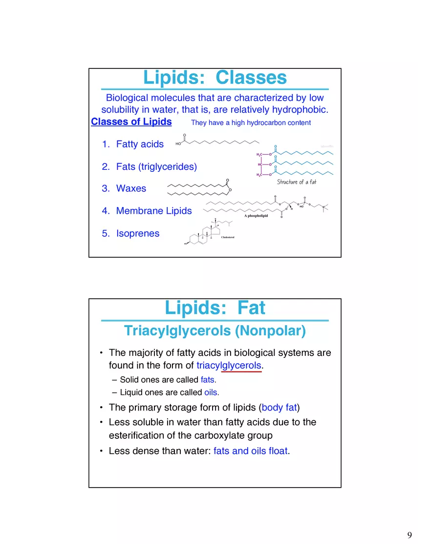 Lipids and Membranes Lecture Note - Page 11