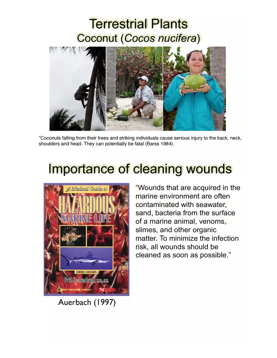 Potentially Hazardous Fauna and Flora of Calabash Caye - Page 7