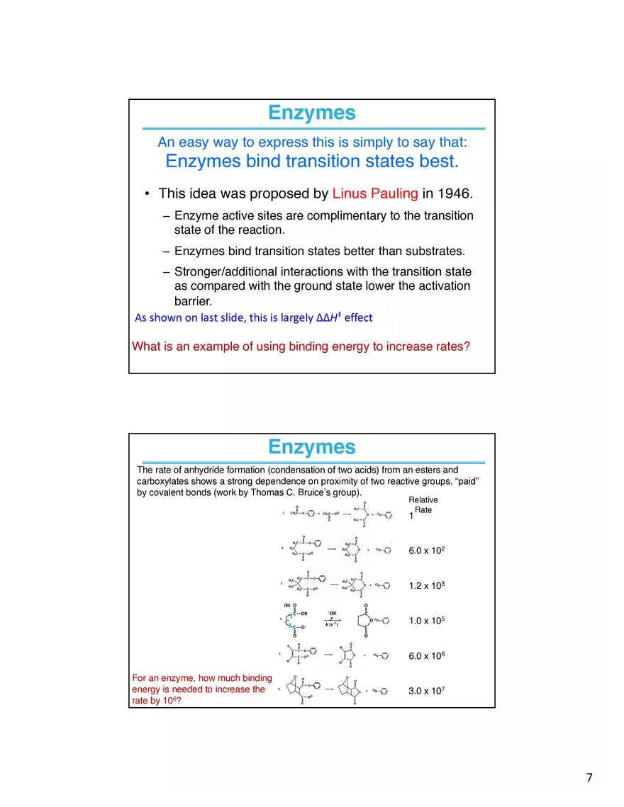 Enzymes How do Your Determine What is Going on at the Active Site - Page 7