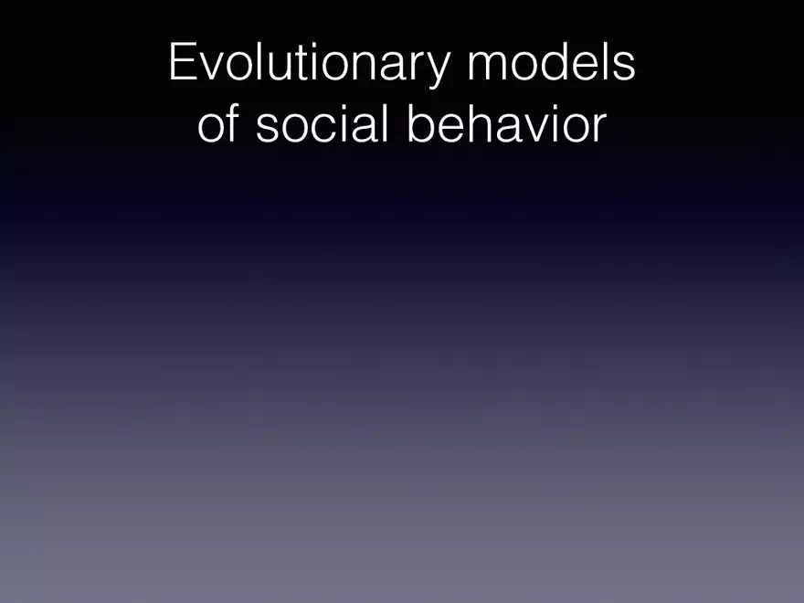 Exploring the Complicated Role of Evolutionary Modeling Evolutionary Models - Page 1
