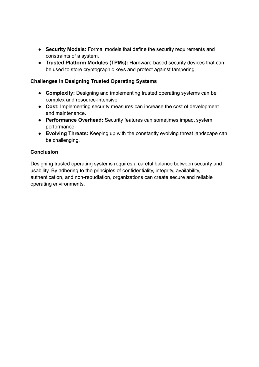Trusted Operating Systems (TOS) - Page 2