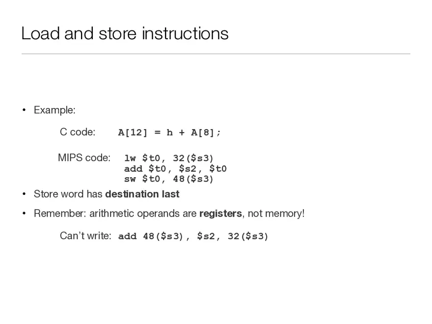 Registers vs. Memory - Page 8