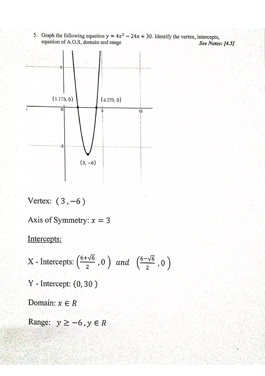 Pre-Calculus - Chapter 4 Review - Page 3