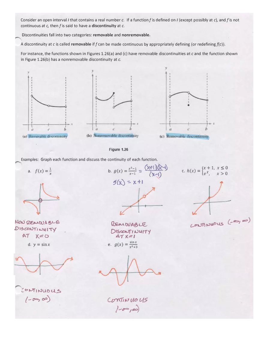 Continuity and One-Sided Limits Notes - Page 2